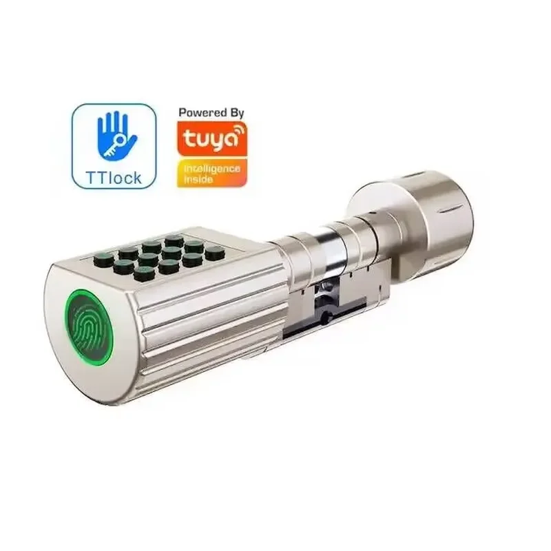 Smart Cylinder TTlock Keyless Door Safety Electronic Fingerprint Cylinders for Wooden Door