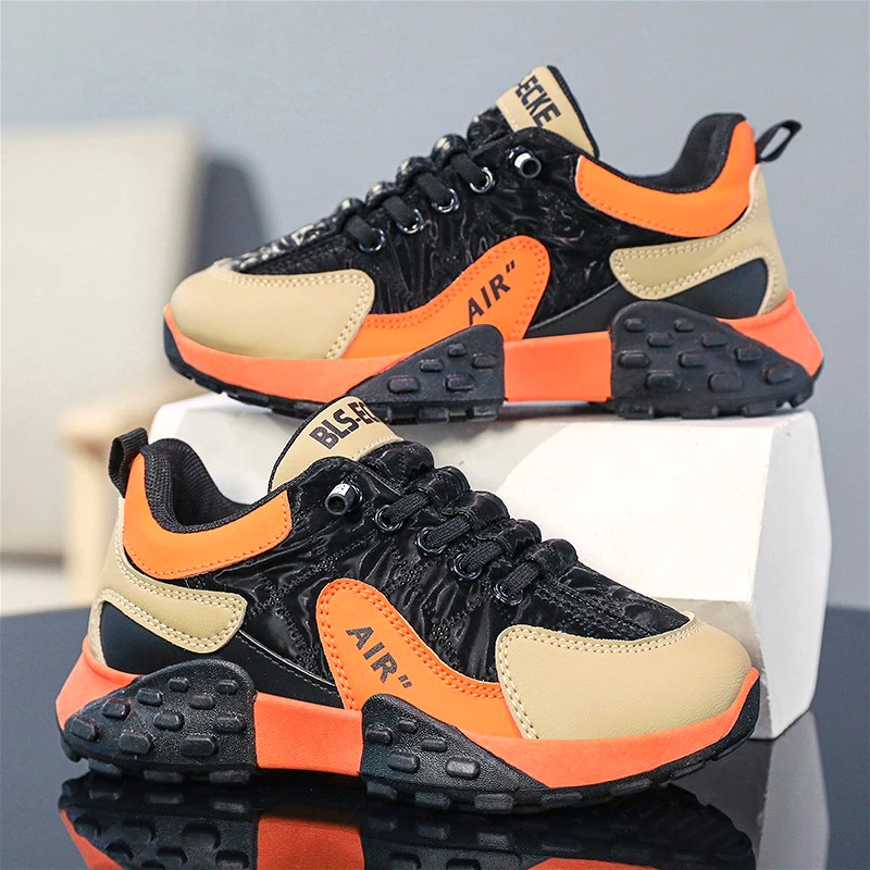 

Autumn Childrens Boy Sneakers Pu Leather Fashion Outdoor Non-slip Kids Sports Shoes Running Basketball School Boys Casual Shoes