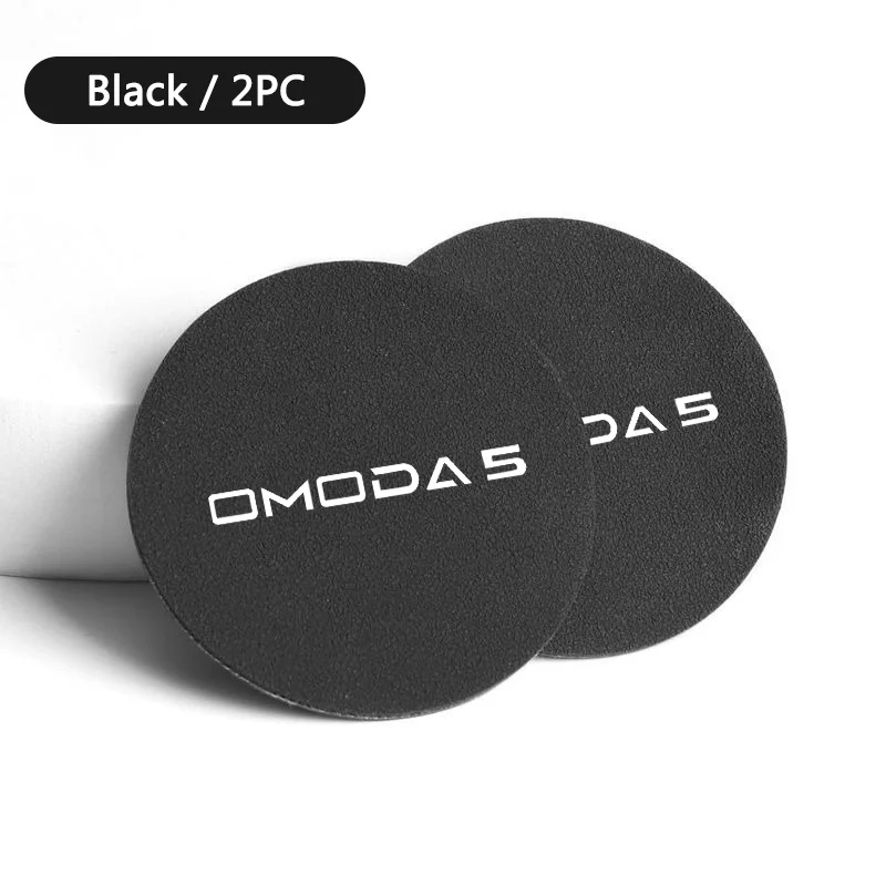 2Pcs Car Cup Water Coaster Slot Non-Slip Mats Auto Interior Accessories For Chery Omoda 5 C5 S5 S5GT O5 E5 2022 2023 2024+