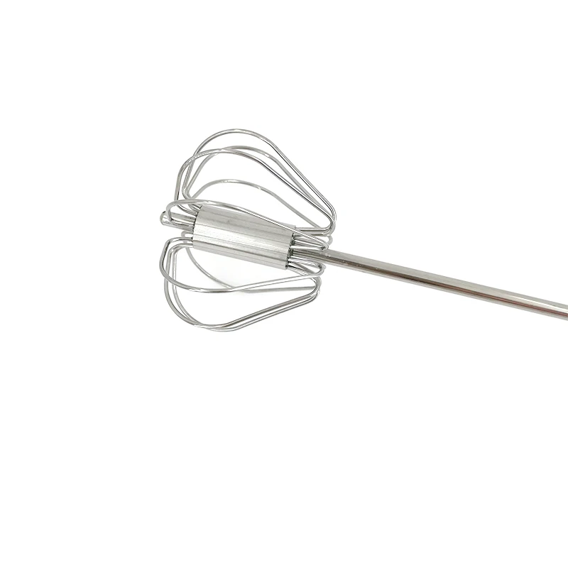 Halbautomatischer Mixer Schneebesen Schneebesen Edelstahl Manueller Handmixer Selbstdrehender Cremeutensilien Küchenmixer Eierwerkzeuge – Detail 14