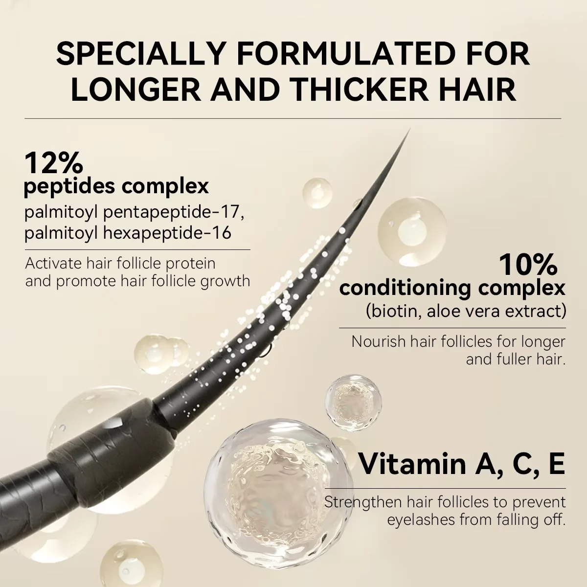 LANBENA Wimpernverstärkendes Wimpernserum, Wimpern für Wachstumsflüssigkeit