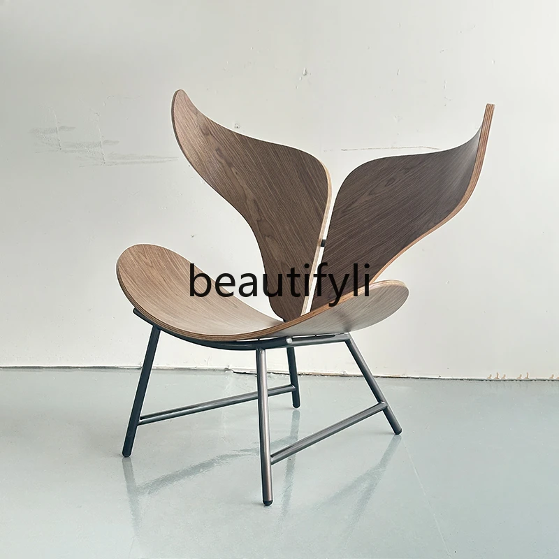 Wabi Sand Wind Creative Fishtail Art Bending Board Leisure Chair Small Apartment Indoor Single Negotiation Chair