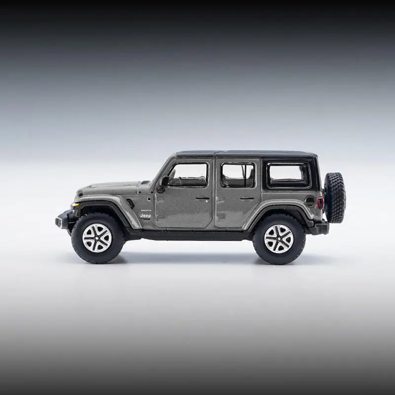 1:64 Wrangler Sahara 2019 SUV Alloy Car Diecasts & Toy Vehicles Car Model Miniature Scale Model Car For Children