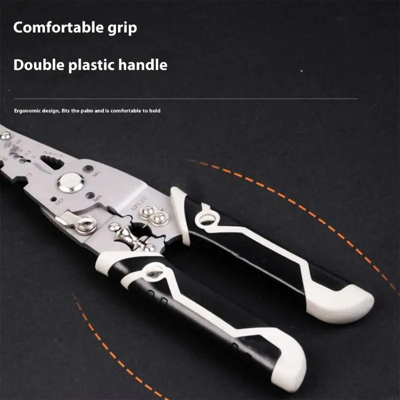 Q81C Wire Stripper Easy Use Wire Cutter Stripper for Splitting Cutting Pulling