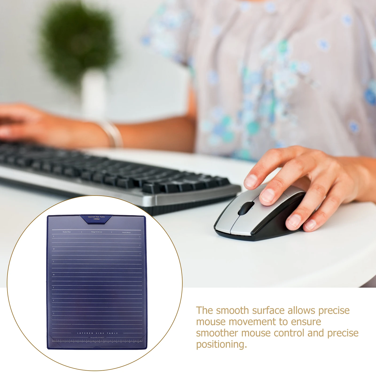 

Mouse File Board Ergonomic Wrist Support Desk Mat Office Gaming Surface Smooth Protector Keyboard Pad Laptop