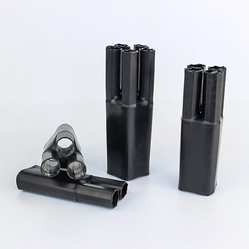 70Pcs  4.2 Heat Shrink Wrap Tube with Glue Insulation Sleeve for Separate Branch Cable Splitter Waterproof Seal Wire Protector