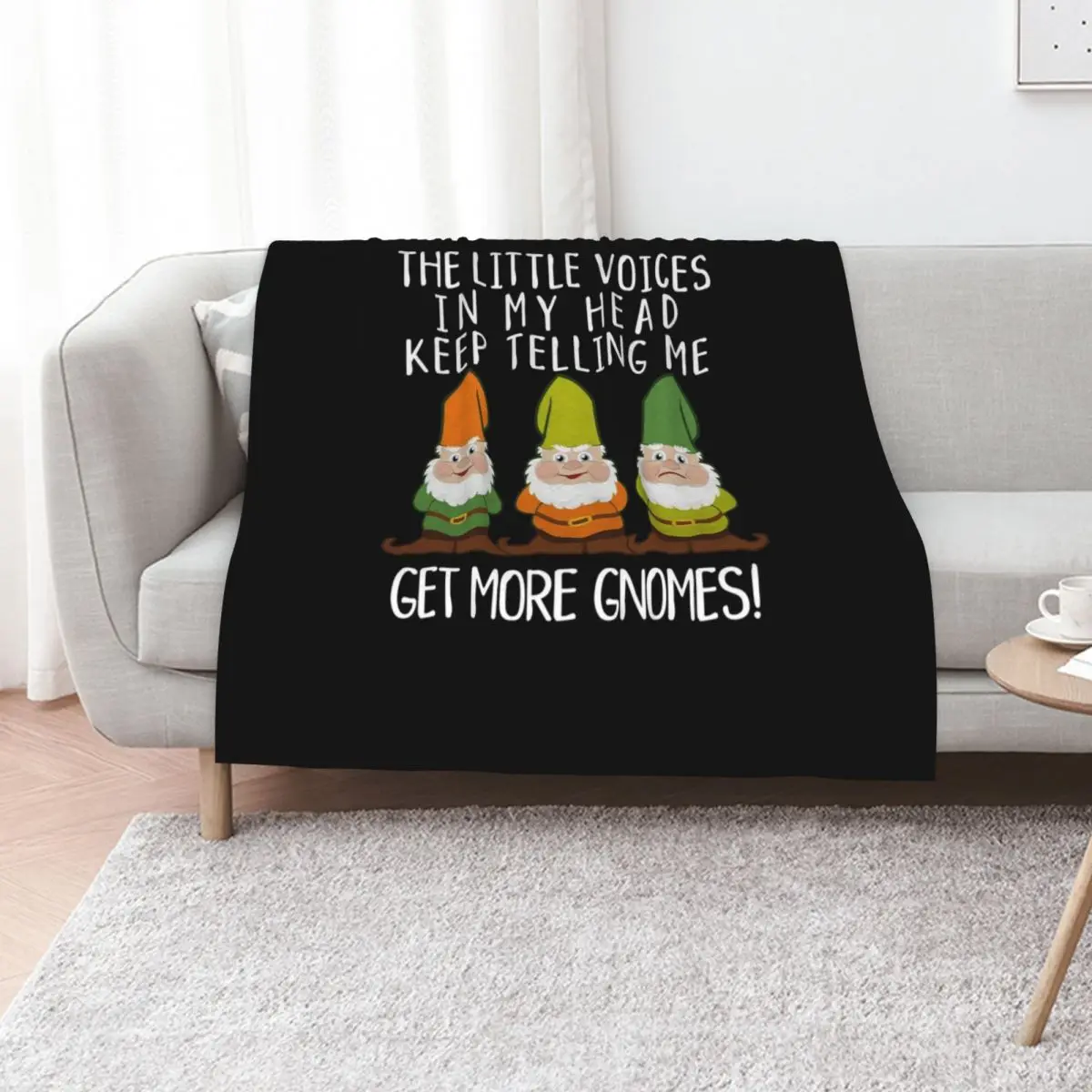 The Littles Voices Get More Gnomes Dark Throw Blanket Large Soft Plaid for babies manga Sofa Sofa Quilt Blankets