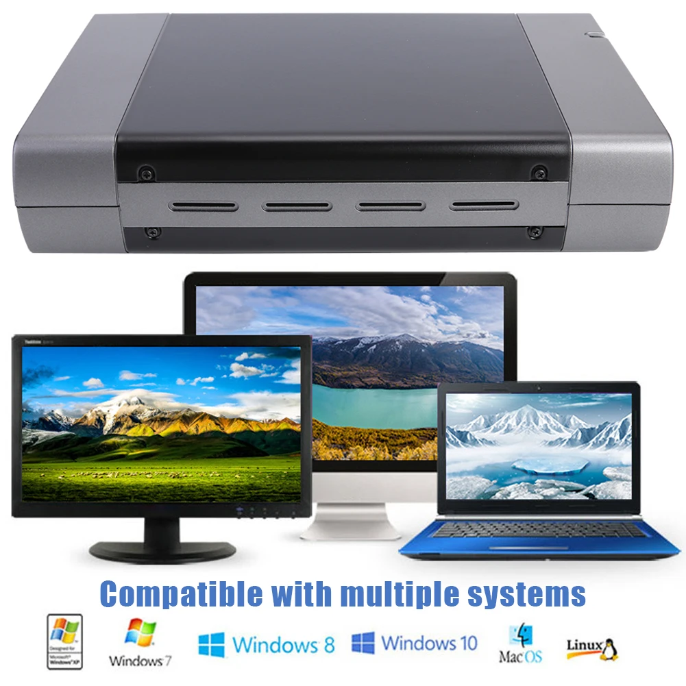 5.25 بوصة الخارجية علبة محرك الأقراص الضوئية الضميمة صندوق محول علبة القرص الصلب دعم DVD HDD صندوق 6 سرعة تسجيل القرص الصلب