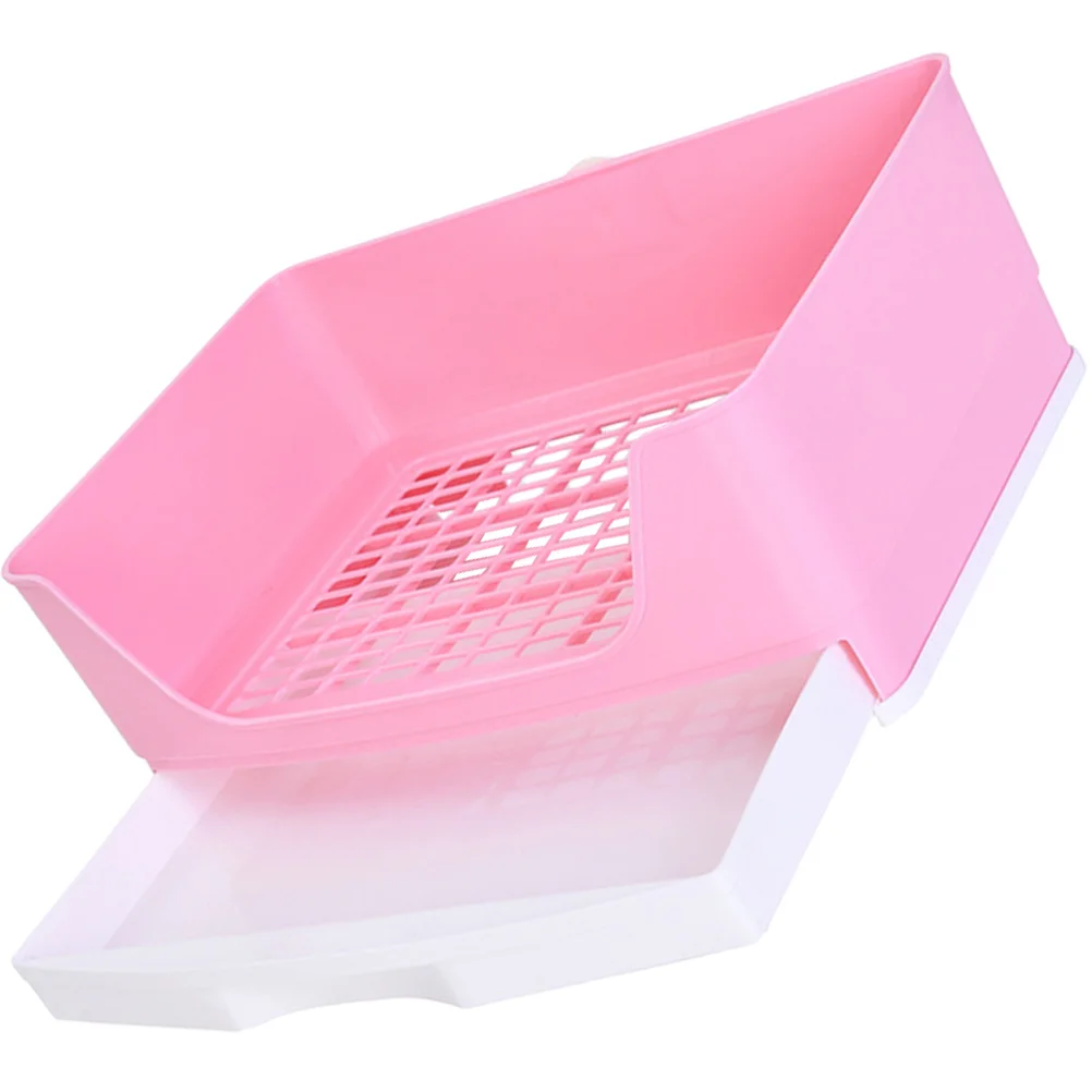 البلاستيك الحيوانات الصغيرة المرحاض المنزلية أرنب قعادة مريحة غينيا خنزير صندوق نفايات داخلي الشرفة حديقة أرنب صندوق نفايات