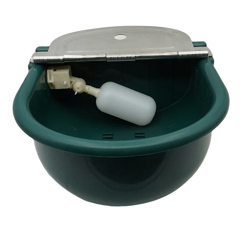 Livestock Cattle Water Bowl, High Quality Plastic with Drain Hole Drinking Trough, Horse Goat Cow Farm Animal Feeding Eqipments