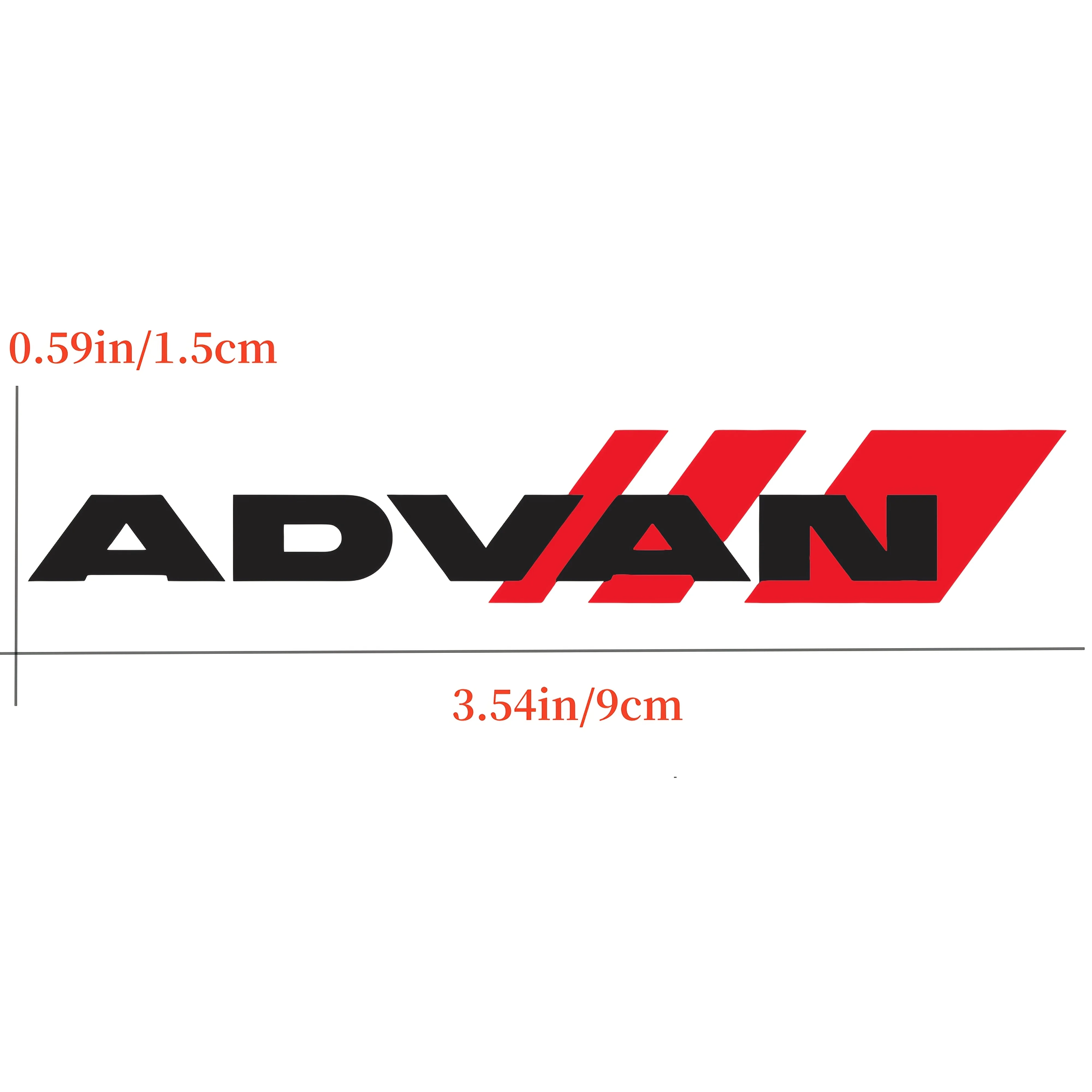 4Pcs/Set ADVAN Wheel Stickers, JDM Yokohama Vinyl Decals for Car Wheel, Motorcycle, Helmet & Laptop
