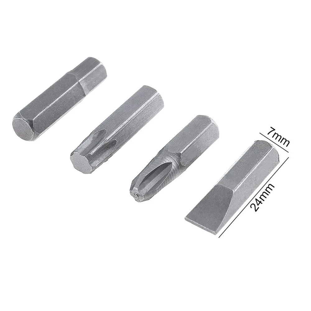 33 Cái/lốc Vít Bộ Dụng Cụ Cầm Tay Bộ Lục Giác Torx Lục Giác Pozidriv Xẻ Rãnh Phillips Đặc Biệt Tua Vít Khoan