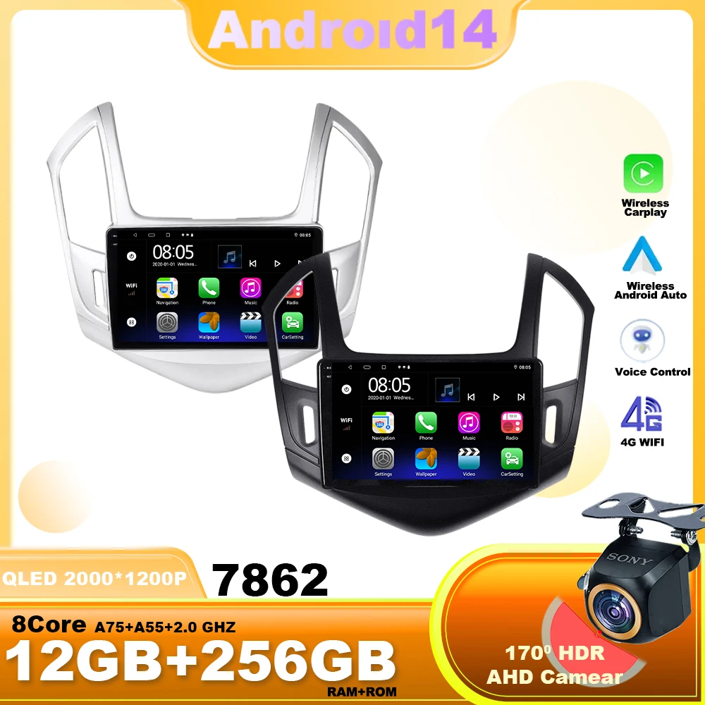 

Android 14 For Chevrolet Cruze J300 J308 2012 - 2015 Car Radio carplay Multimedia Video Player GPS 4G car intelligent systems