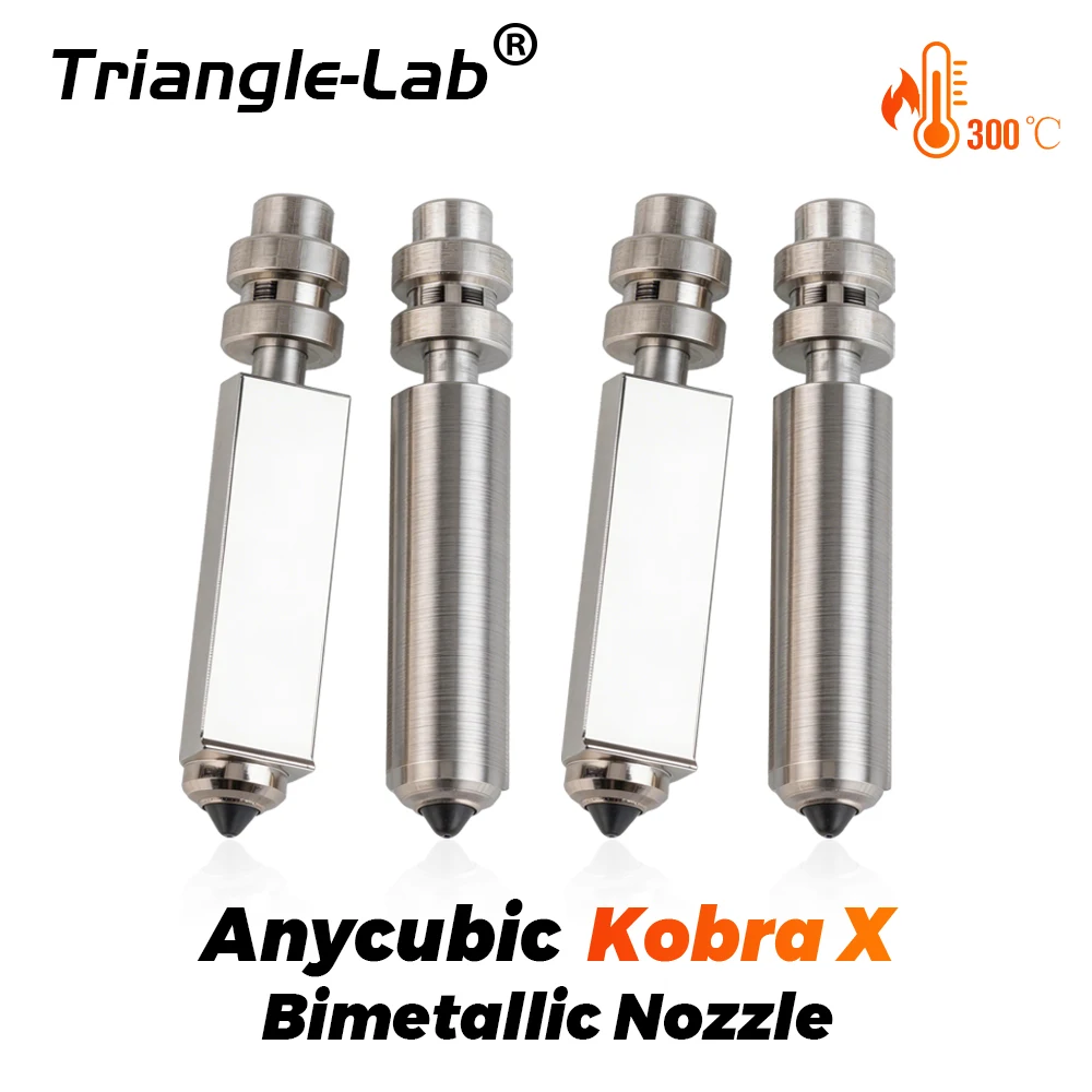 Trianglelab® For Anycubic Kobra X Combo Quick Swap Bimetallic Nozzle 0.25mm/0.4mm/0.6mm Upgraded High Temperature Resistance
