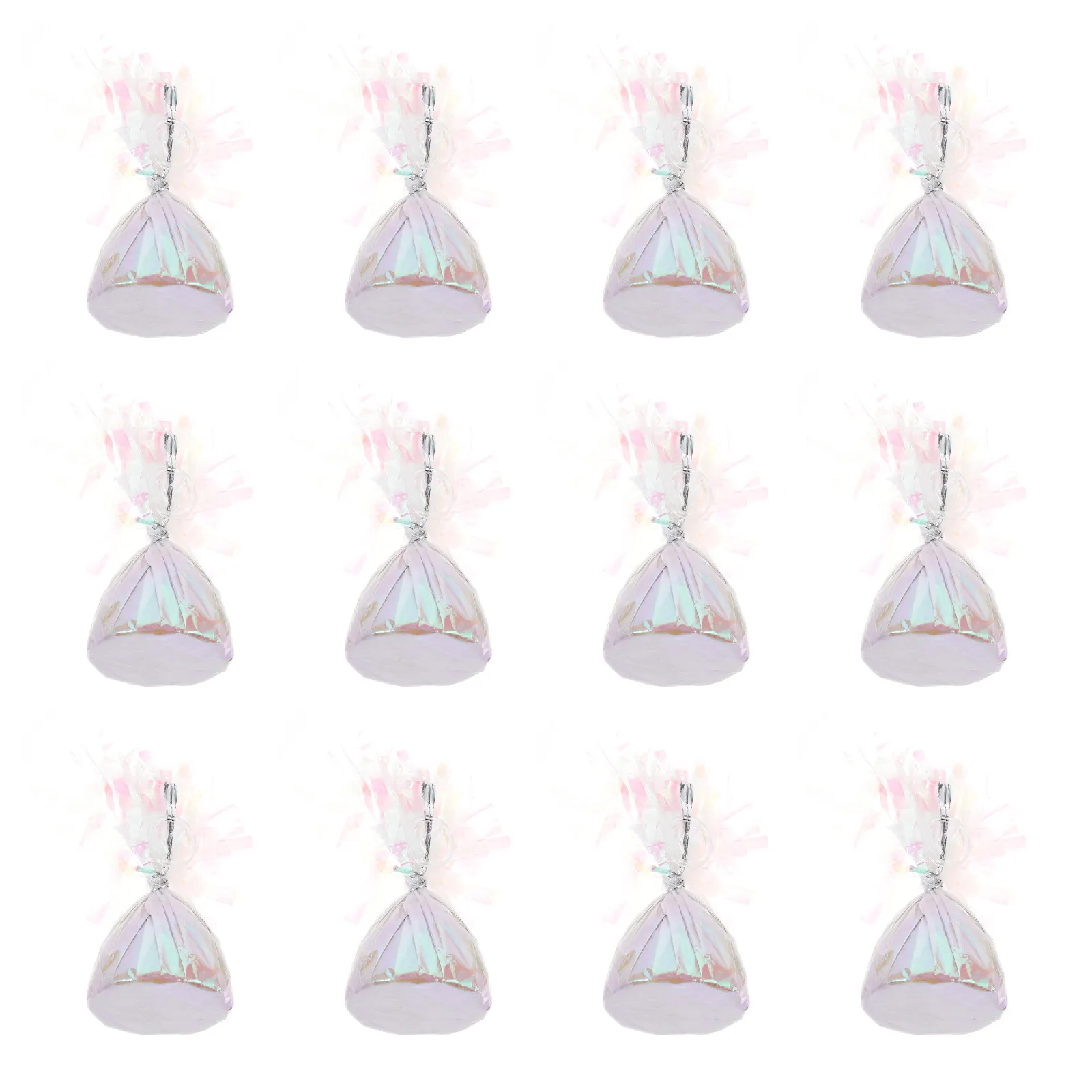 

12Pcs Party Balloon Weight Aluminum Foil Balloon Gravity Block for Weddings Birthdays Showers Graduation Event Decor
