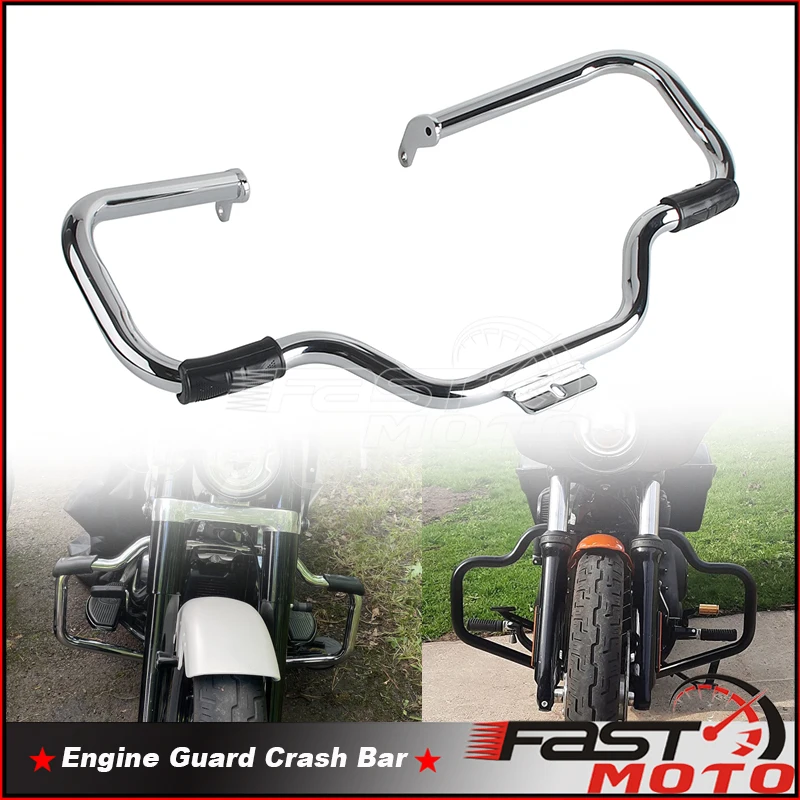 Motorbike Engine Guard Protector For Harley Softail Heritage Classic FLSTC Fat Boy FLSTF 2000-2017 Springer Highway Crash Bar