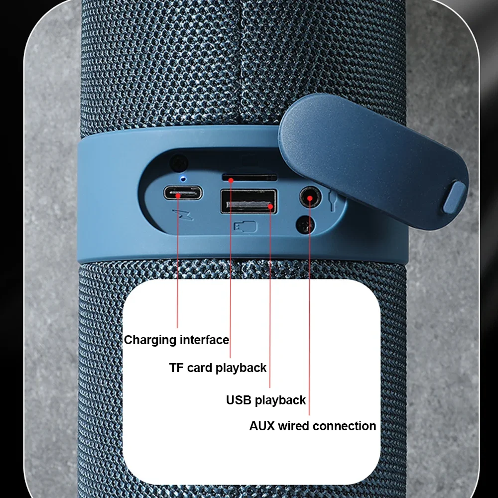 TG671 Ноутбук Bluetooth Портативный TWS Беспроводной бас - пушка Двухбасовый FM - радио AUX TF USB Бег на открытом воздухе