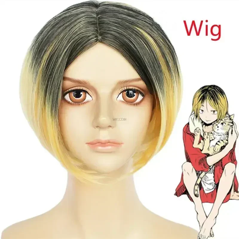 Haikyuu Nekoma المدرسة المتوسطة Kenma Kozume أنيمي تأثيري جيرسي قصيرة الأكمام ملابس رياضية هالوين زي الإصدار الجديد 5