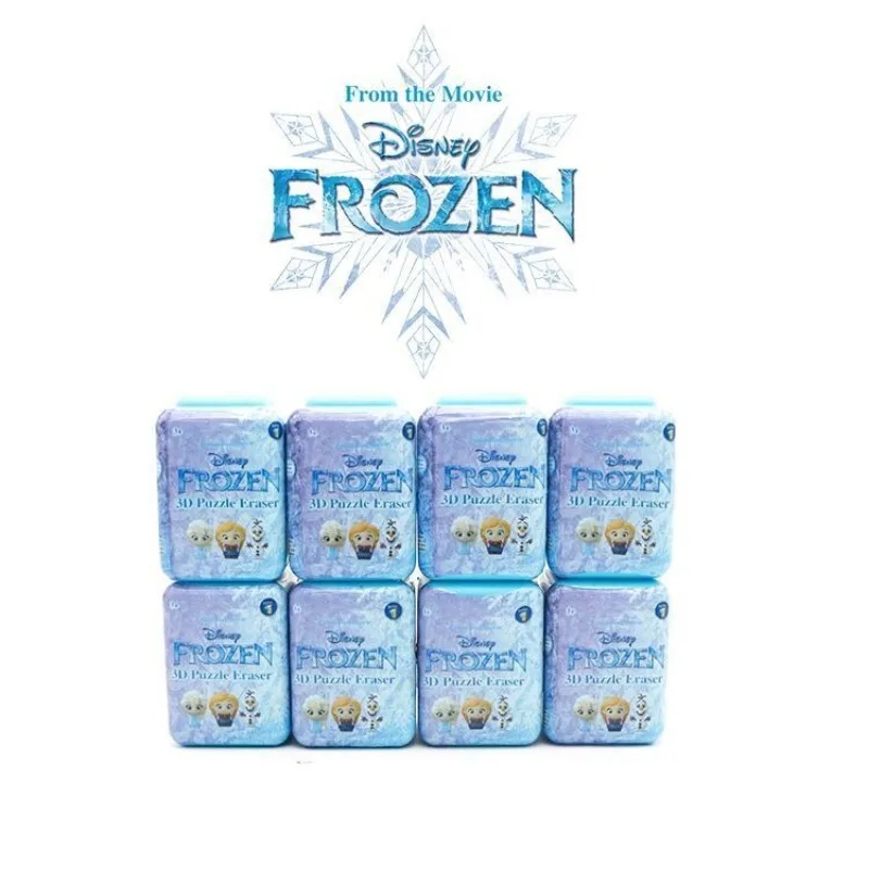 Disney Frozen Surprise Blind Box Eraser Cute Removable Q Version Cartoon Student Stationery Gift Figure Mysterious Box Kawaii