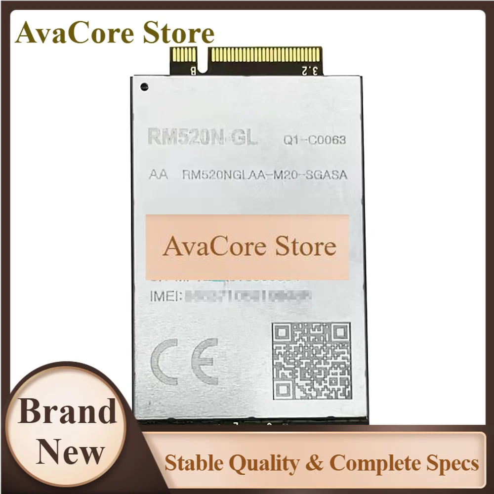 AvaCore5G USB Dongle With RM520N-GL Sub-6GHz M.2 Module Type-C 3.0 To USB 3.0 Adapter Board Antenna SMA Female To MHF4 Pigtail