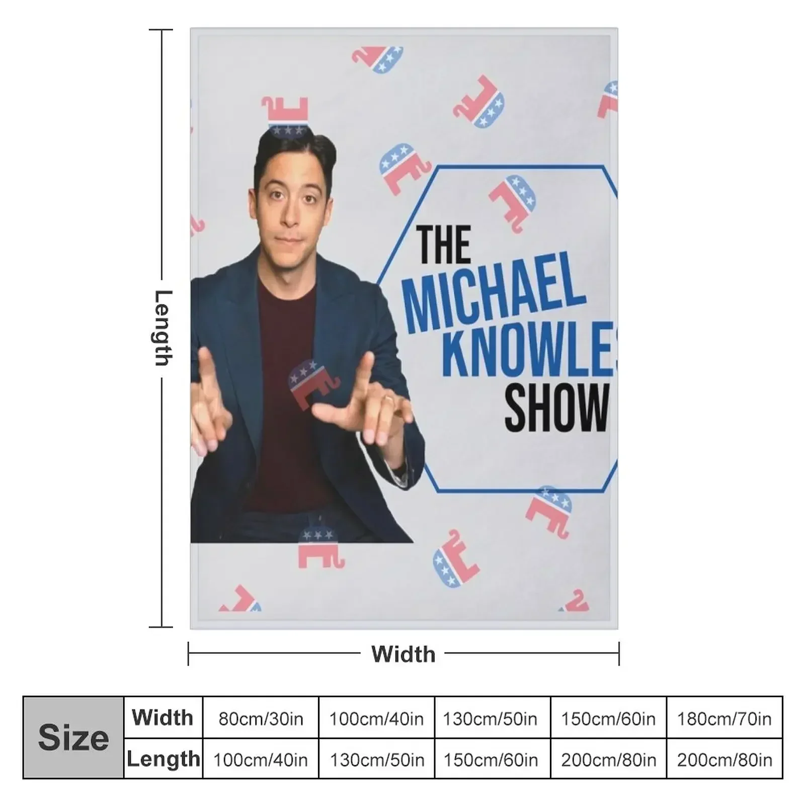 The Michael Knowles Show Full Logo Throw Blanket Custom for babies Loose Furrys Blankets