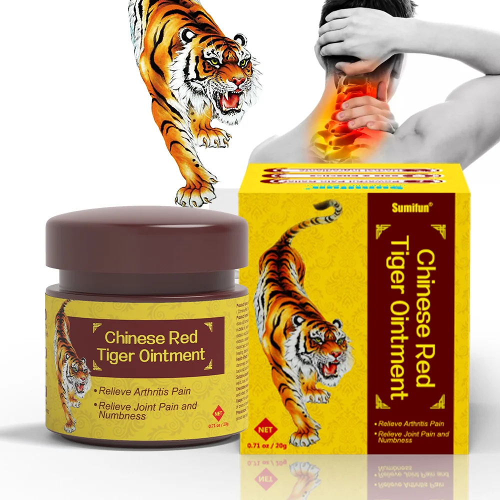 5 Bottles Original Red China Tiger Balm Uncomfortable Balm Long Lasting For Joint, Back, Headache Rheumatic Waist Mosquito Bites