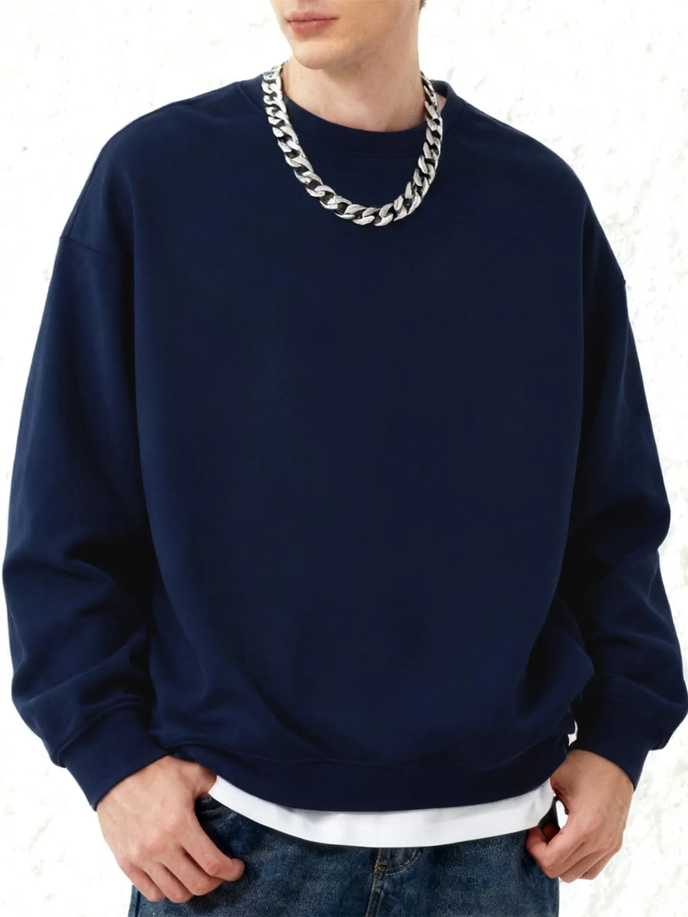 Thumbnail 3 - #53 Latest Mens Crew Neck Sweatshirts Offers
