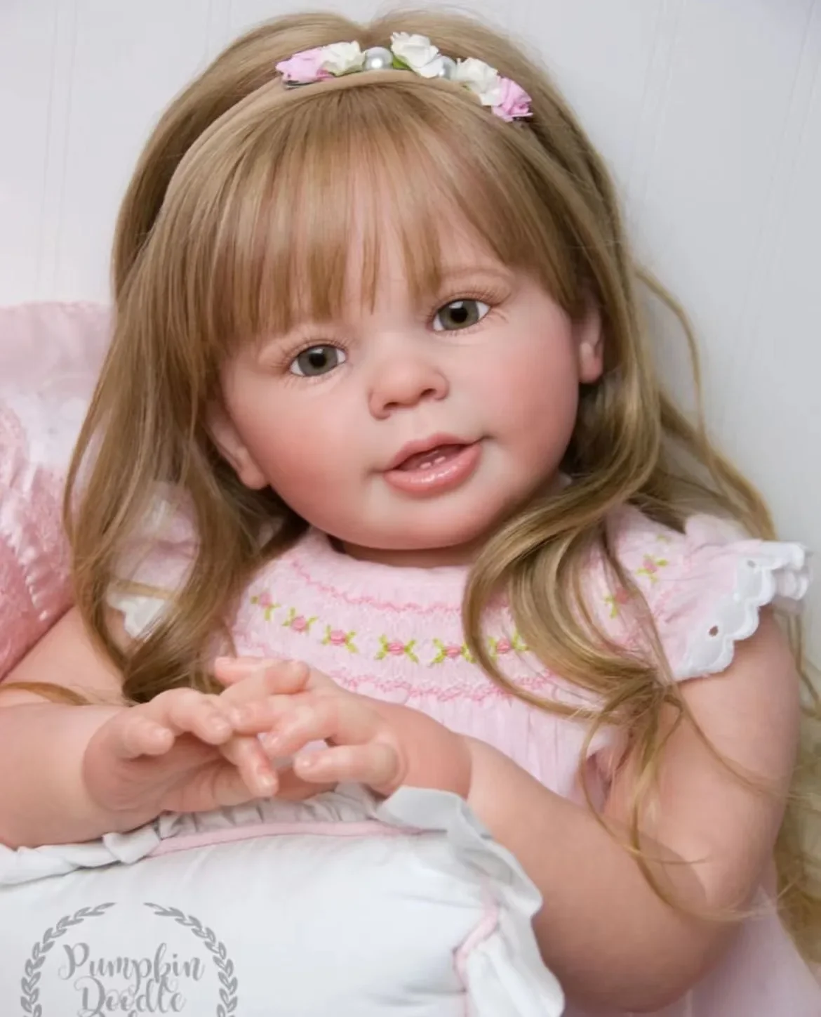 DLS Customized Limited Supply 4Versions 28''Reborn Baby Katie Marie With Hand-Rooted Hair Already Finished Doll Huge Girl/Boy