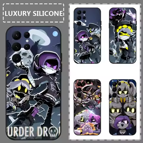 Anime M-Murder D-Drones Phone Case For Samsung Galaxy S25 S24 S22 S23 Ultra S21 S20 Plus 5G Frosted Non-Slip Full Soft Case