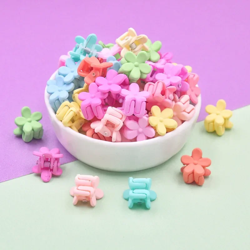 10-50 Teile/paket Mischfarben Mini Schmetterling Haar Clips Haar Styling Zubehör Werkzeug Kunststoff Mini Nette Klaue Haar Clip haar Clips – Detail 5
