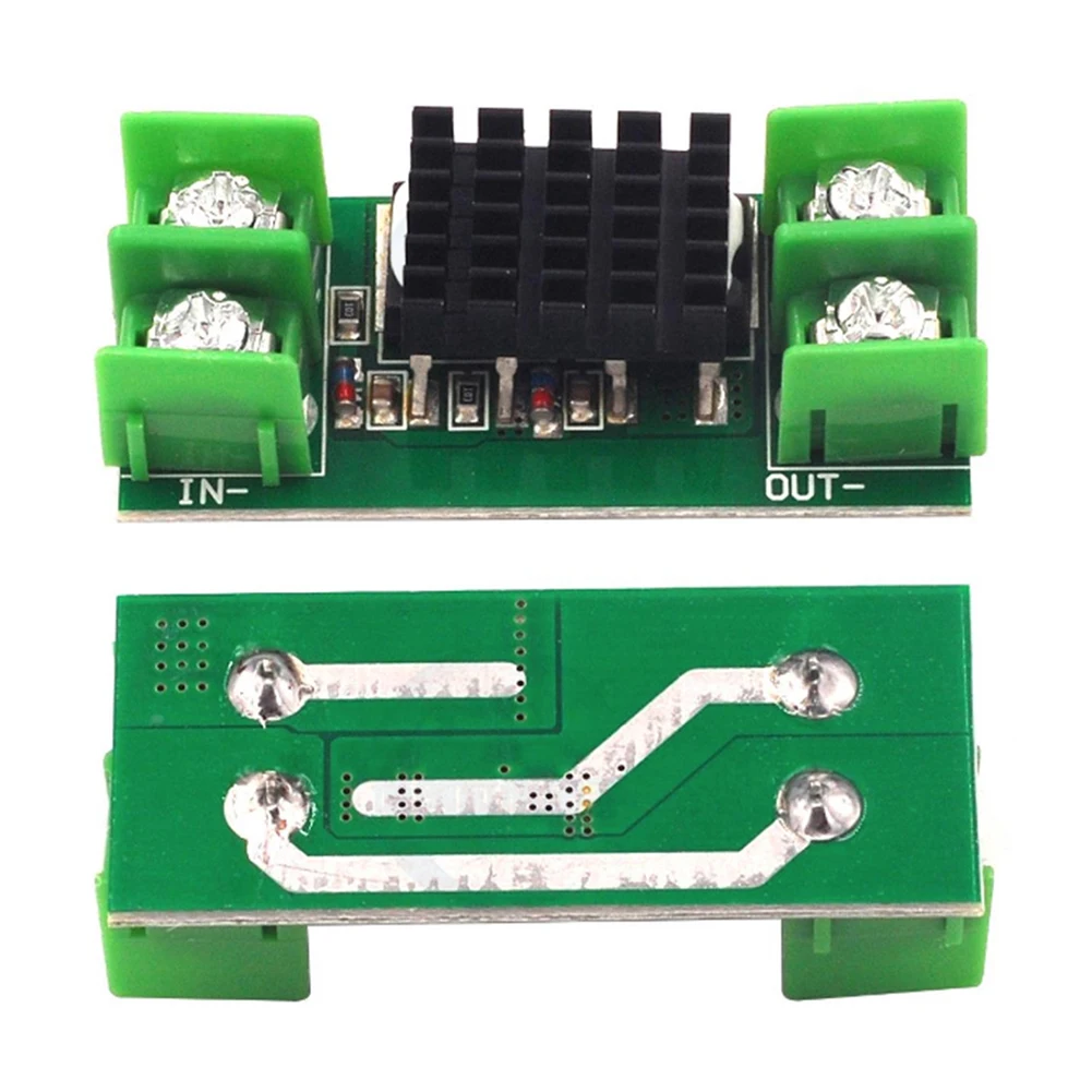 15A Anti Reverse Irrigation Ideal Charging Board Solar Panel Anti Reverse Ideal Diode Board with Heatsink 5-60V DC