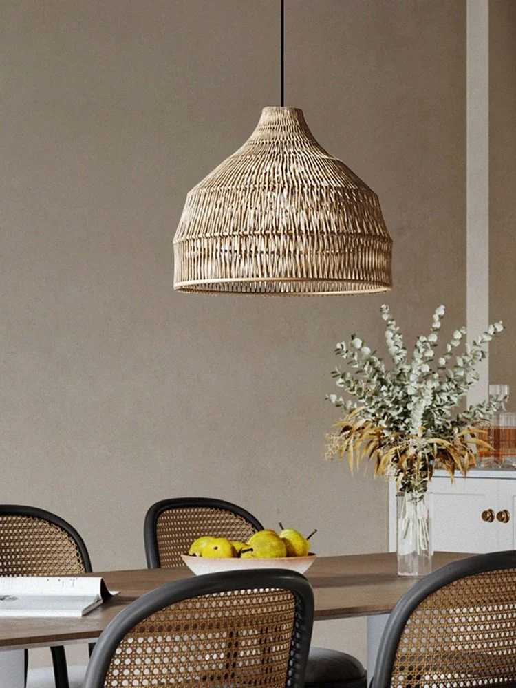 

Japanese Style Wasabi Chandeliers Dining Table Nordic Lamp Minimalist Retro Villa Art Bedroom Home Decor Pendnat Light LED