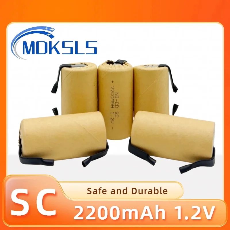 SC 1.2V 2200mAh SC NI-CD with Nickel Plate for Hand Drill Power Tool Power Battery, Rechargeable Battery 1.2V