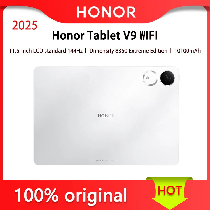 Honor Tablet V9 versão chinesa LCD de 11,5 polegadas padrão 144 Hz Dimensidade 8350 Extreme Edition 10100mAh