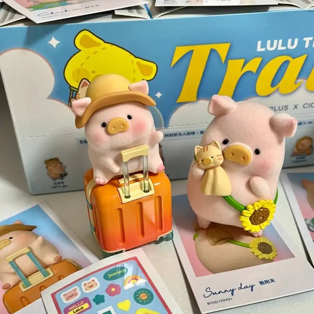 

Lulu The Piggy Travel Collection слепая коробка милый мультфильм Mystery Box трендовая кукла Коллекционная декоративная кукла сумка-сюрприз игрушка в подарок