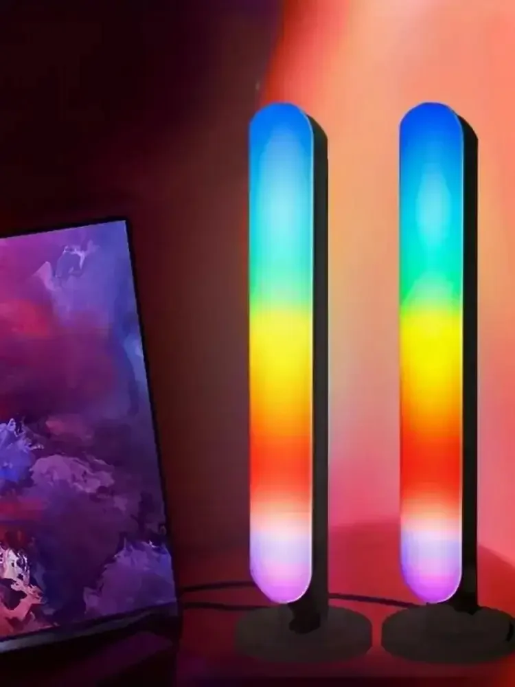 Barre lumineuse LED USB RGB, couleur changeante, rétro-éclairage TV, symphonie à distance, bandes lumineuses d'ambiance, rythme musical, lampe de ramassage ambiant, décor