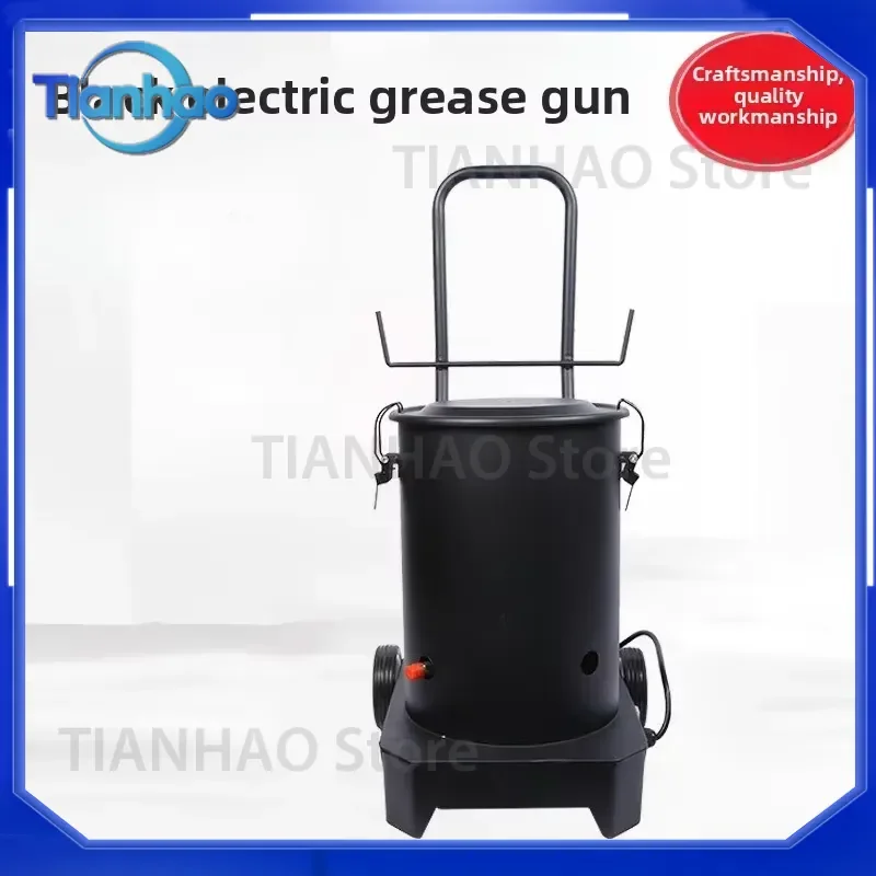 for Pneumatic Grease Gun 220V High Pressure Lubricating Oil Filling Tool Power Butter Oiler Barrel Industrial Maintenance