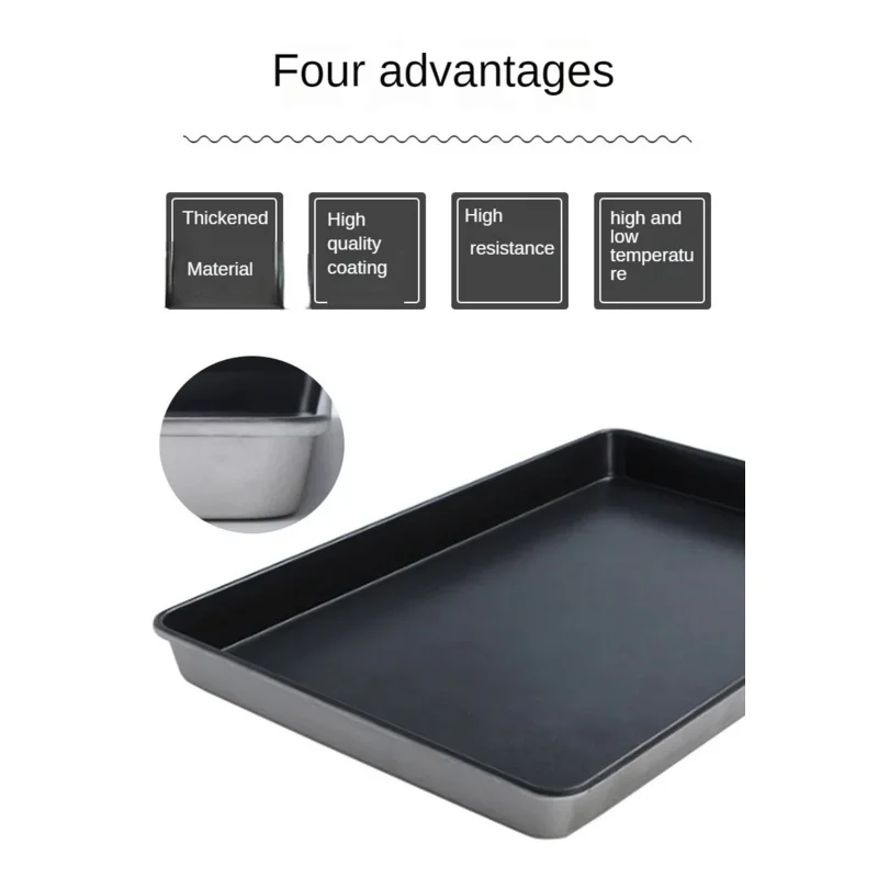 Pizza Baking Bread Cake Aluminum Mold Rectangular 60*40 Commercial Oven Tools Shelf Aluminum Plate Baking Tray