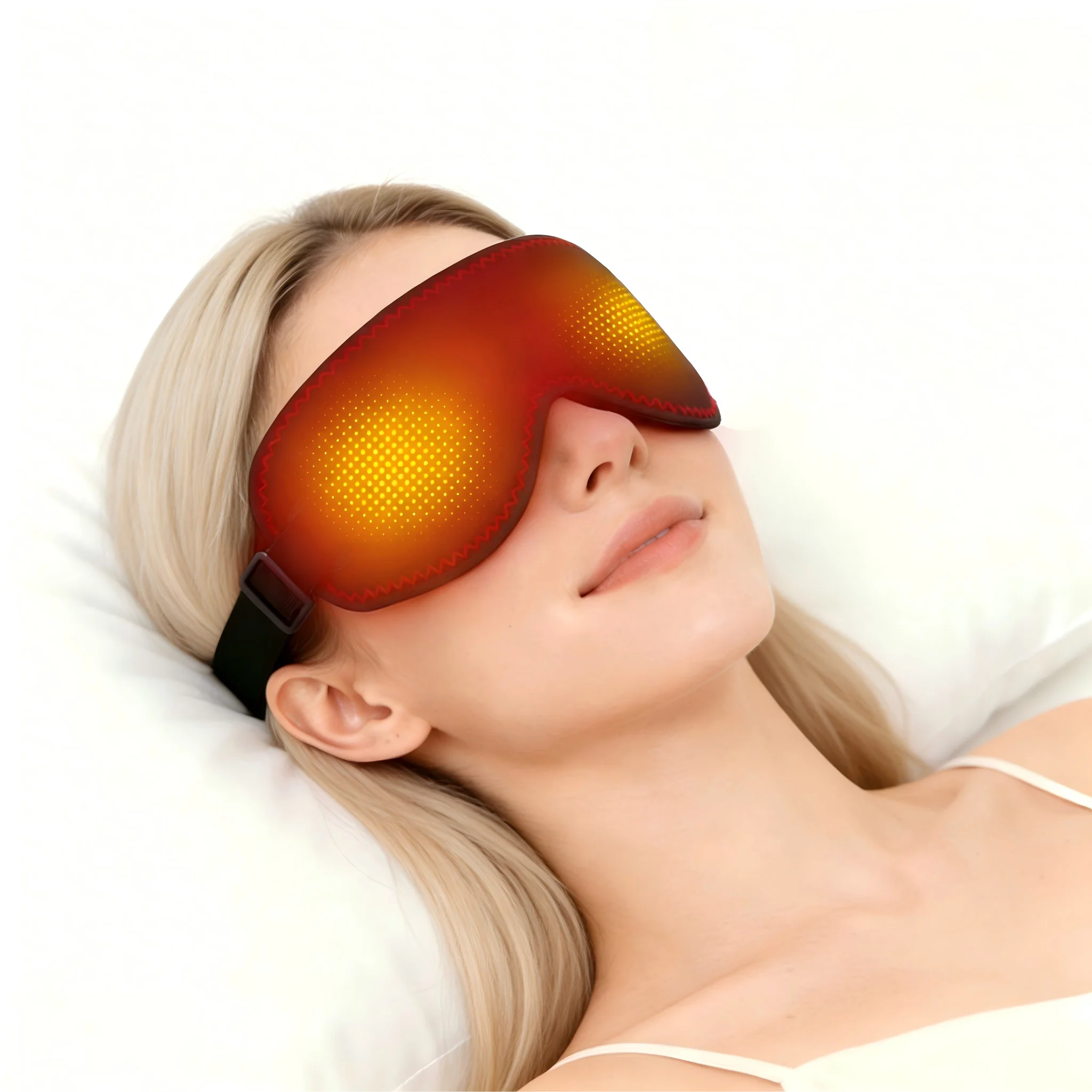 Heated Eye Mask Eye Mask for Dry Eyes with 3 Heat Levels Hot Compress Warm Compress Heating Pad for Sleep Dark Circles