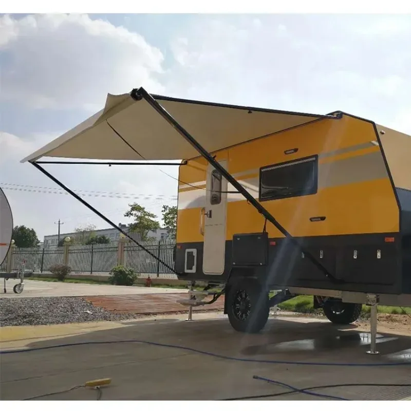 

Factory Hot Selling Size-customizable waterproof fabric roll out RV caravan motorhome awning