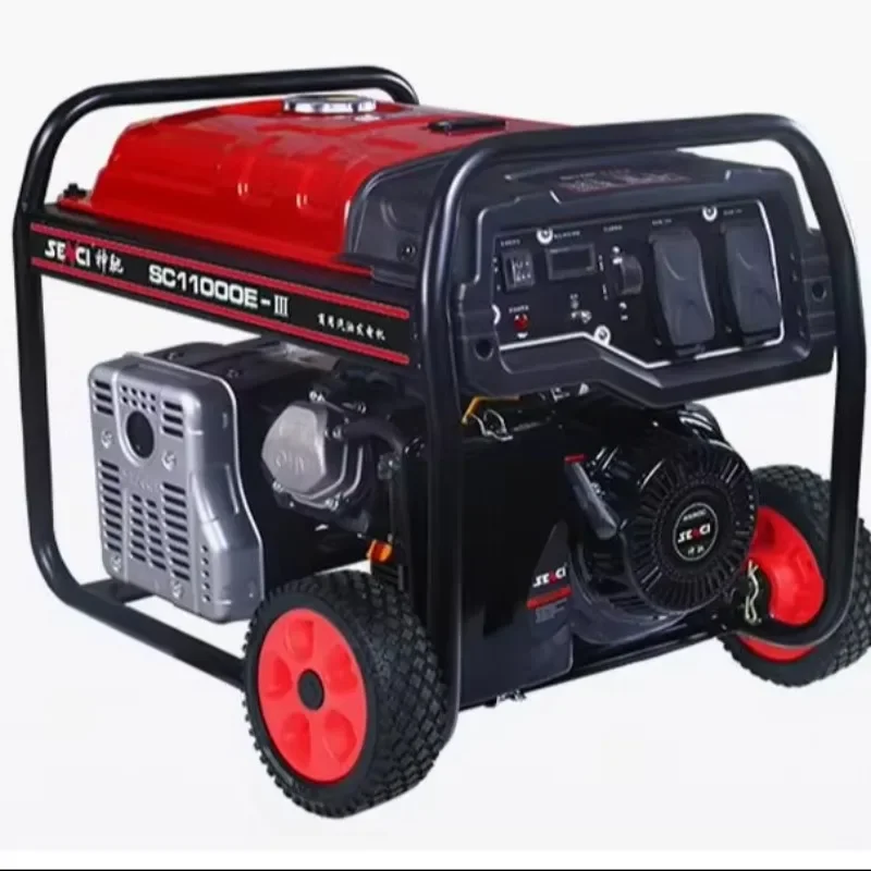 

【Hot】Electric Remote Start Portable -oline Generator, Solid Industrial Field Generator With Wheels