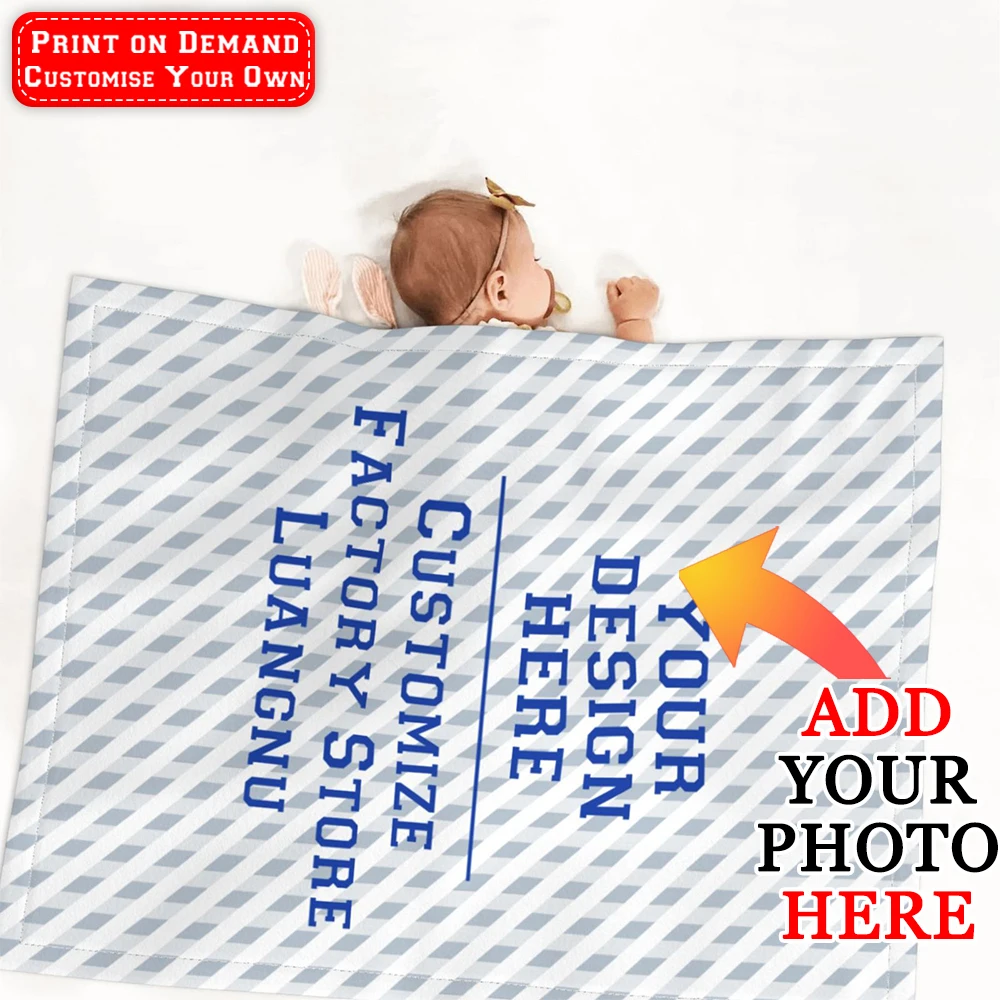 Customise Baby Comfort Blanket Baby Comfortable Sleeping Blanket Soothing, Smooth, And Lint-free Fabric Stroller Crib Blanket
