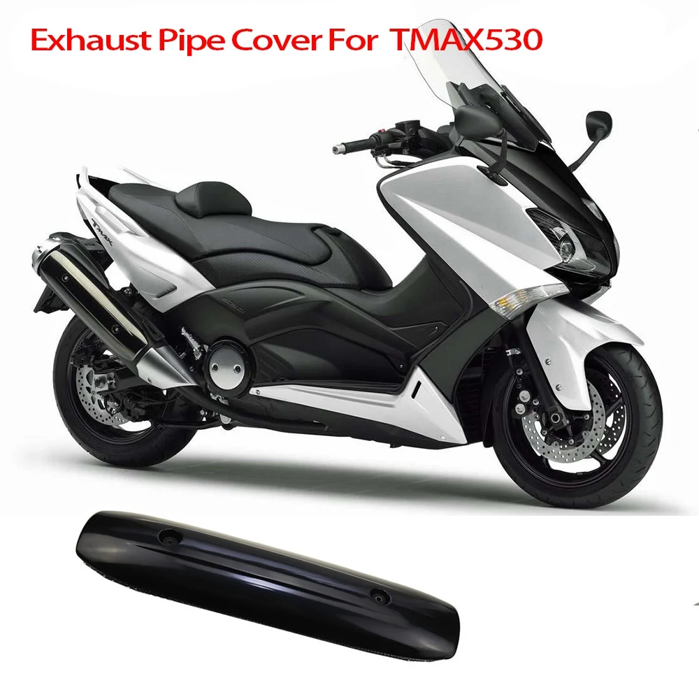 Motorcycle Exhaust Pipe Cover Cowl for Yamaha XP500 TMAX500 TMAX530 T-MAX TMAX 500/530 2012-2016 Carbon