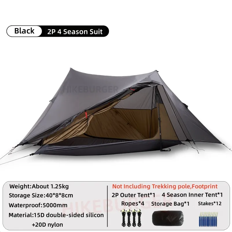 ASTA GEAR 雲山1 Yunshan1 ダブルウォール ASTA GEAR 雲山1 二層テント – 超軽量シリコンコーティングシングル
