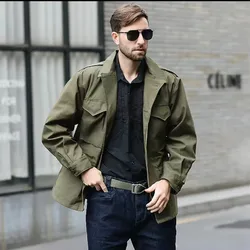 Outdoor Trekking Climbing Hunting Combat Training Riding M43 Field Coat Men's Military Tactical Clothing World War II Jacket