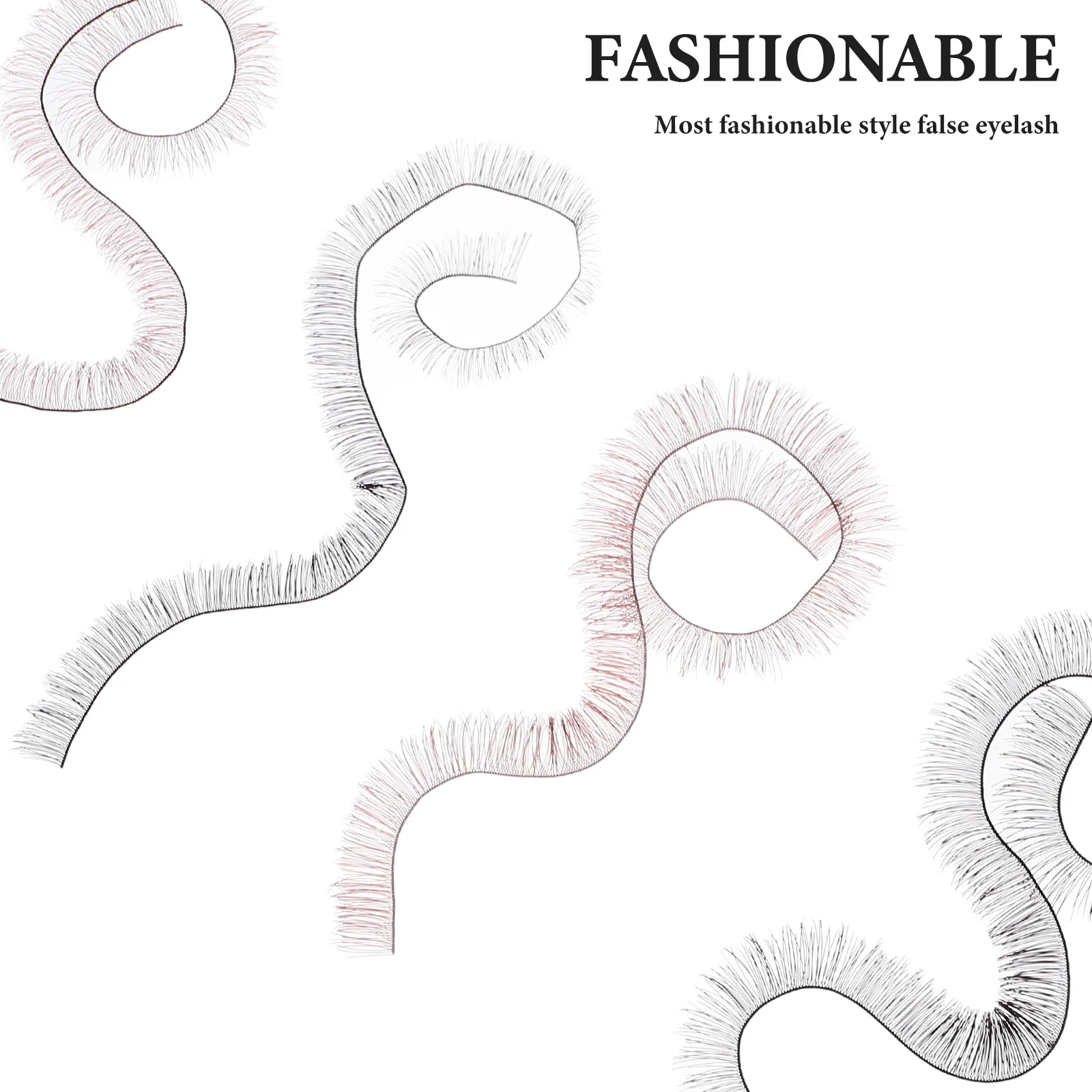 4 stuks valse wimpers voor natuurlijke volledige lengte nepwimpers make-up accessoires zwart 1 cm 0,8 cm bruin 1 cm 0,8 cm