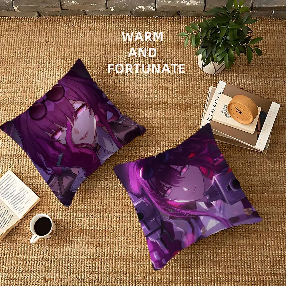 

Anime Honkai Star Rail Kafka Cartoon Pillow Cushion Cover Pillowcase Living Room Sofa Home Decor Customized