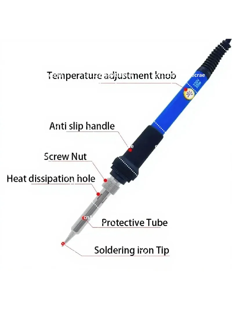 Adjustable Temperature Soldering Iron Station 60W 80W 110V 220V Solder Rework Hot Pencil Tip Repair Kit for Electronic Component