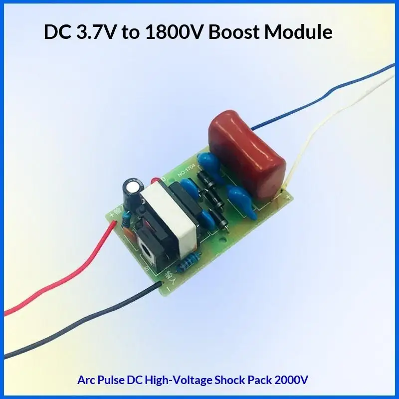 DC-DC Step-up Pulse Voltage Boost Module 3V-4.2V 3.7V to 1500V-2000V 1800V 1Pcs for Home Electronic Repair Work