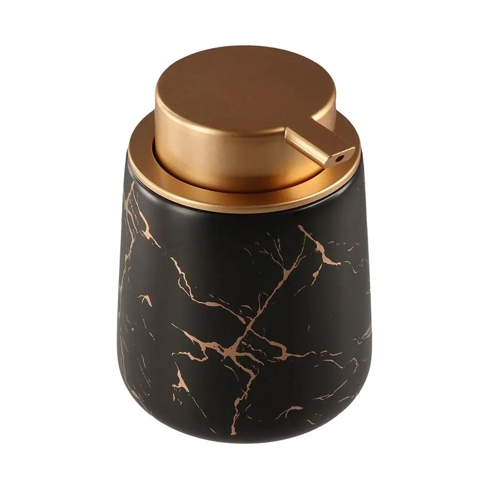 

Ceramic Lotion Soap Bottle Refillable Easy To Press Soap Pump Dispensers Leak-Proof Marble Pattern Cosmetic Container Hotels